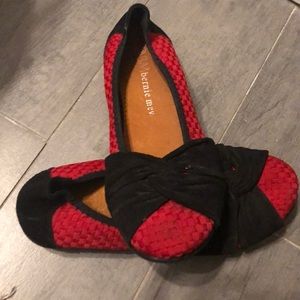 Red Bernie Mev flats